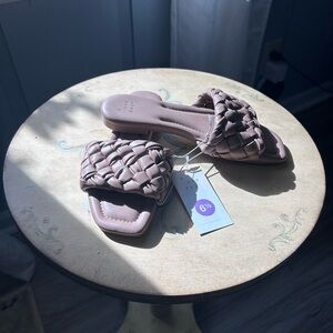 a new day Braided Slide Sandals - Brown